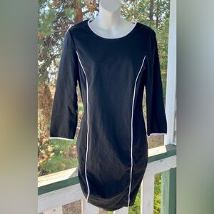 Banana Republic Black Dress with White Trim